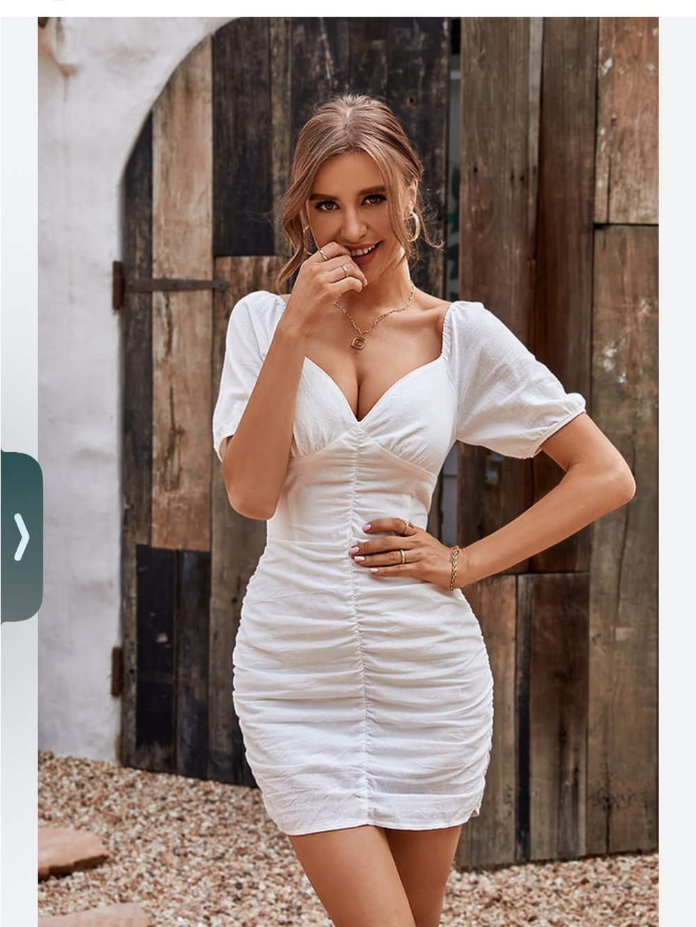 Summer Passion Backless Ruching Bodycon Dress